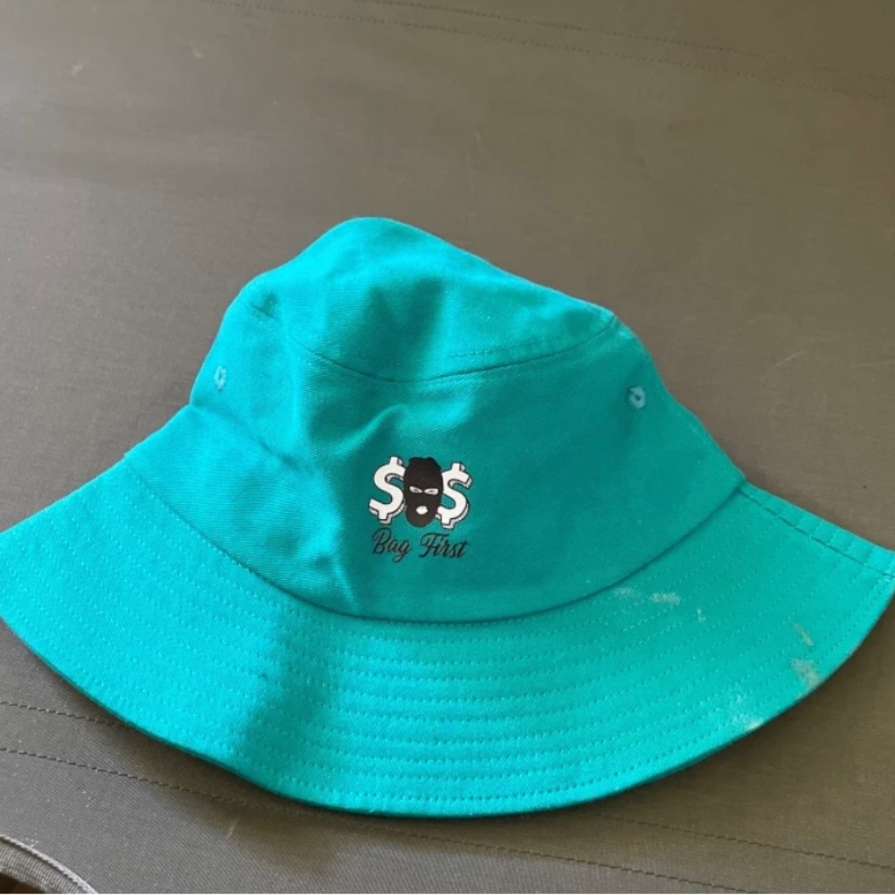 SOS Sun Hat Bag  First Sun Protection Fishing Cap Panama Cap Bucket Hat Green